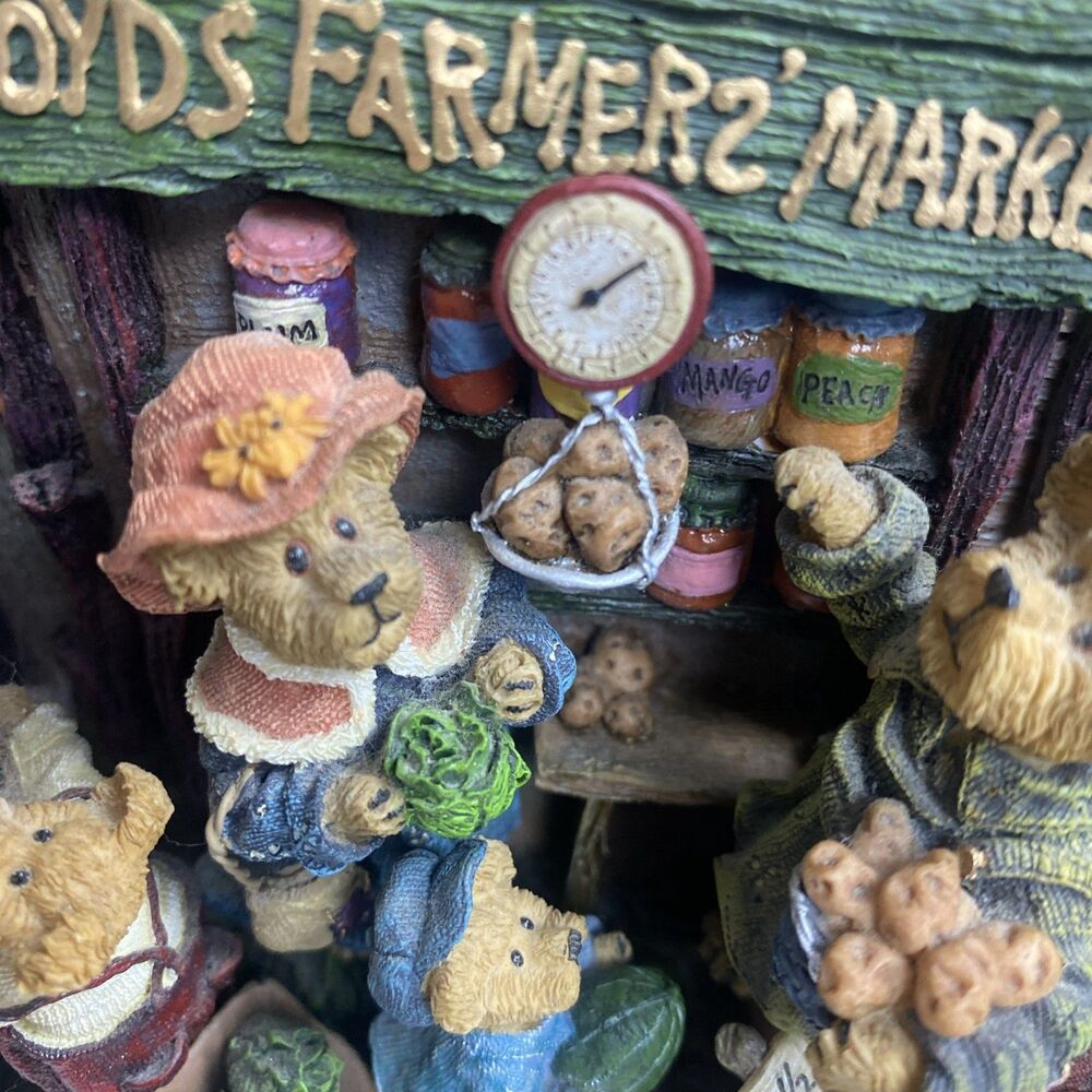 Boyds Bears Danbury Mint Farmers Market Collector Clock Works - Picture 6 of 16